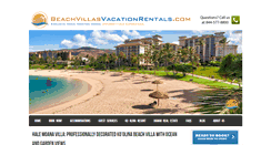 Desktop Screenshot of beachvillasvacationrentals.com