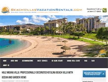 Tablet Screenshot of beachvillasvacationrentals.com
